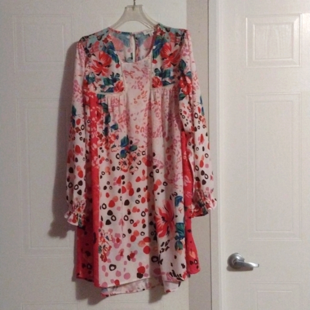 Umgee floral boho dress women's size 1XL